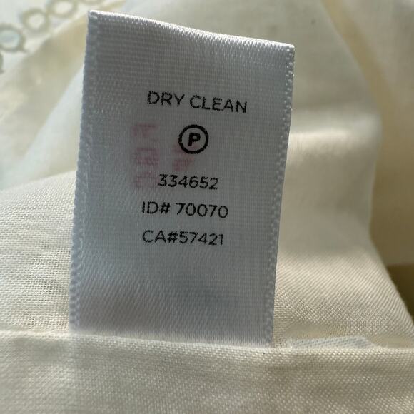 Women's Ann Taylor Loft Linen Blend and Lace Cream Sundress Size 2 NEW - Picture 5 of 9